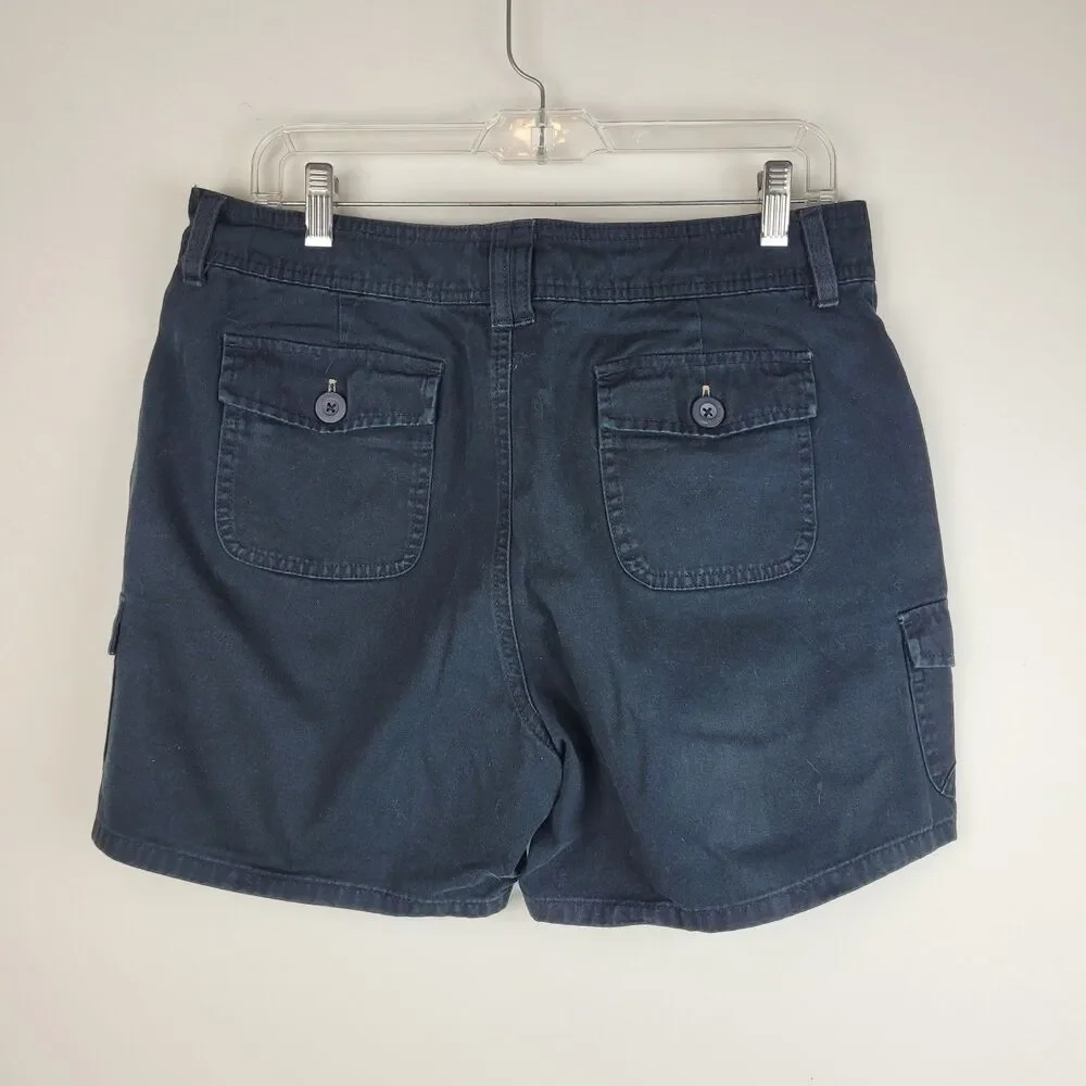 Lee Shorts Black Just Below The Waist Women's Cargo Style Shorts Sz 14 summer - Picture 2 of 7